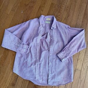 L.L. Bean womens Button-Down Shirt in Light Purple like new size 10